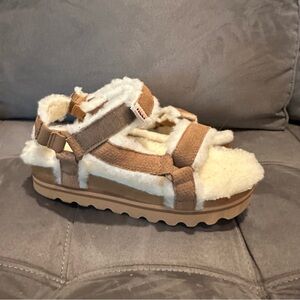 Reef Sandals with Faux Fur Lining